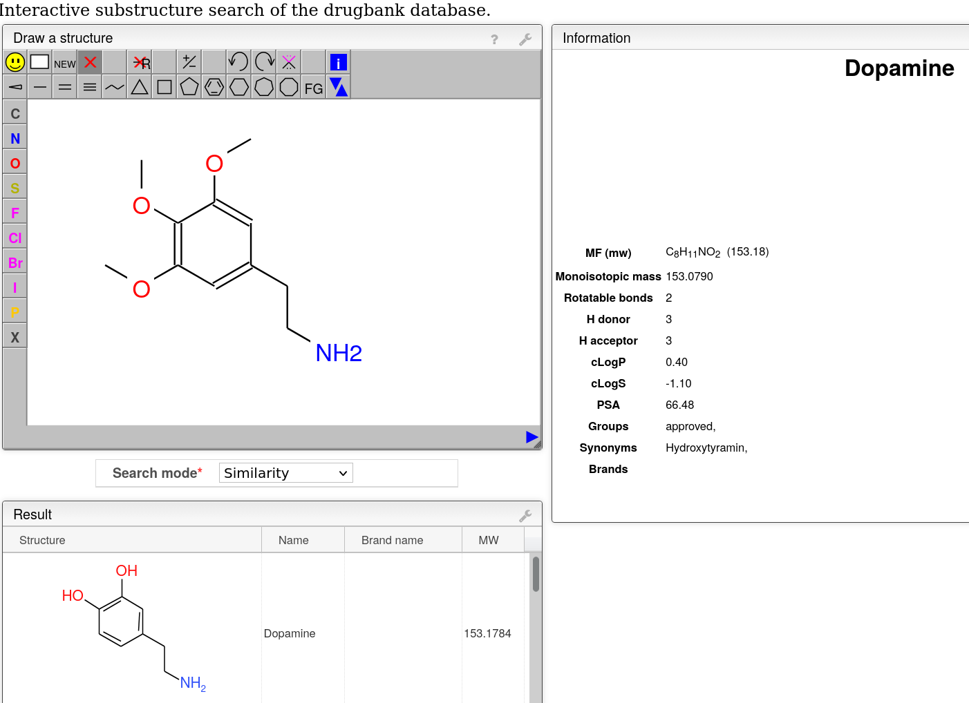 i drew the structural formula of Mescaline, a psychedelic compound occurring in peyote cactus. it is one hydroxy group at the 4-position and two hydrogen atoms away from being identical i drew the structural formula of Mescaline, a psychedelic compound occurring in peyote cactus. it is one hydroxy group at the 4-position and two hydrogen atoms away from being identical